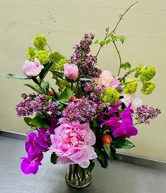 Peonies with Fragrant Lilac