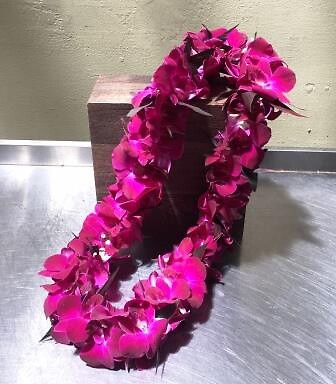 Orchids Lei - Solid Purple
