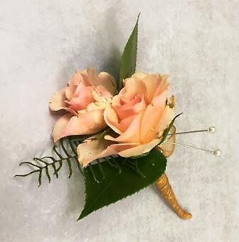 A Boutonniere - Peach